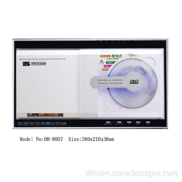 Wall dvd player with sliding cover